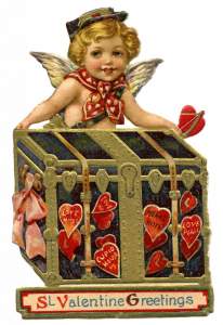 Victorian Valentine’s Day Card ca 1911, unknown artist (Credit: Public Domain)